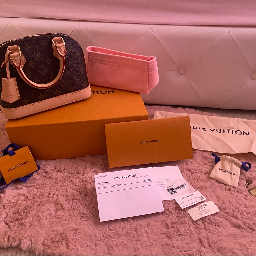 Louis Vuitton Mini Bag in Brown and Pink